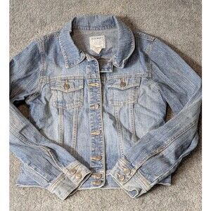 Old Navy Vintage 2004 Denim Jacket Women’s Medium Blue Button Down Classic Jean